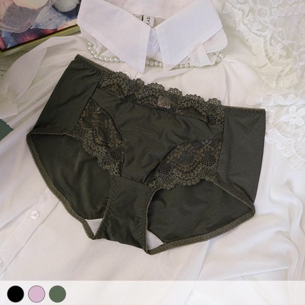 薔薇毒藥中高腰平口褲