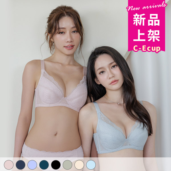 迷漫浪花。涼爽渾圓集中包副乳內衣 C.D.E罩