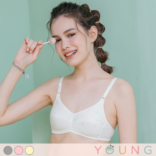 花漾微樂山丘。轉大人透氣少女內衣 A.B罩