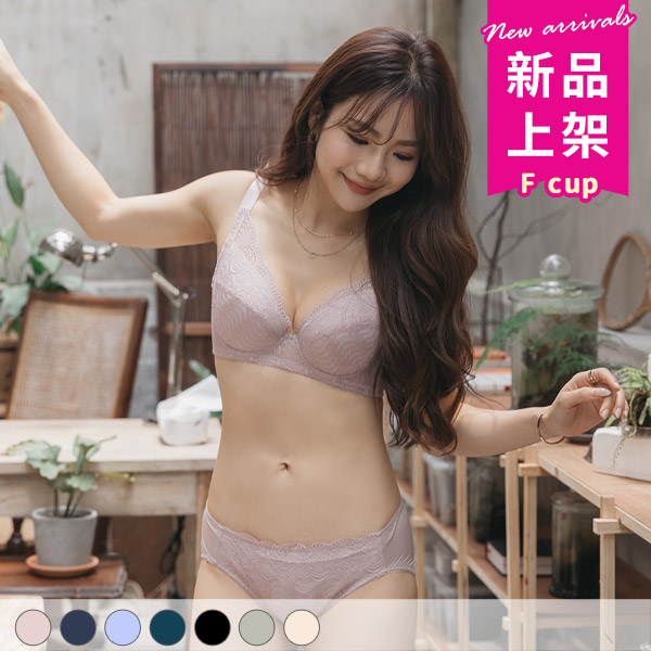 迷漫浪花。涼爽大罩杯挺立包覆內衣 F罩